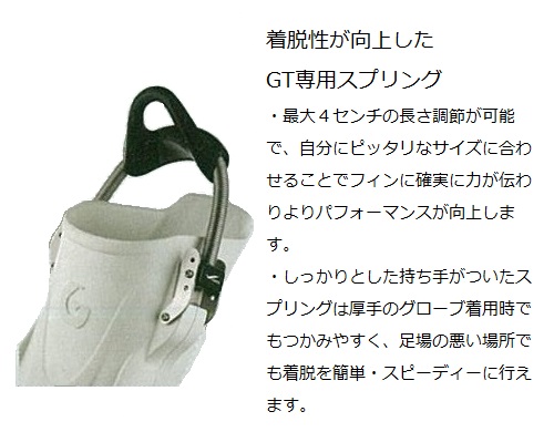 GTスプリングフィンストラップ