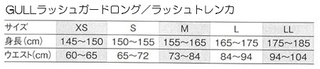 GULLラッシュガードロング