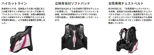 ティナ (BC0403B) チルト式クイックインフレーター標準装備
